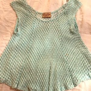 Teal Deja Vu blouse.